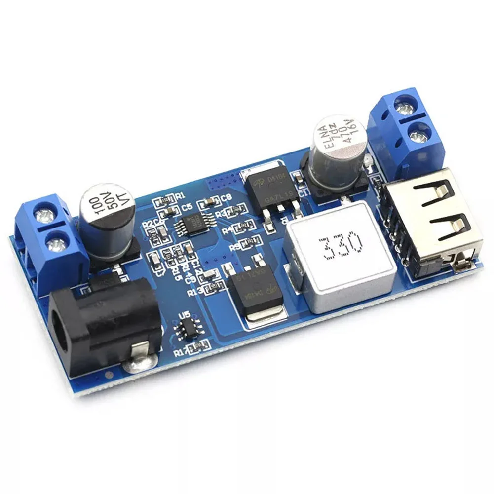 DC-DC 24V/12V Zu 5V 5A Step Down Netzteil Buck Converter Ersetzen LM2596S Einstellbare USB Step-down Lade Modul Für Telefon