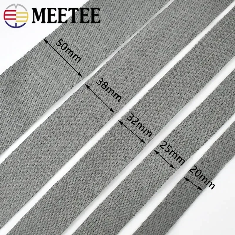 4 Mét 1.3Mm Dày Cotton Webbing Băng 20-50MM Lưng Dây Đeo Dây May Nơ Dây DIY May phụ Kiện Trang Trí