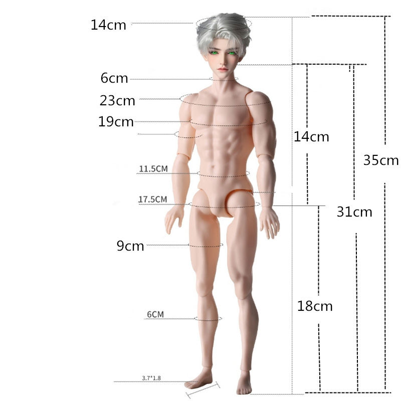 Corps masculin de 31cm de hauteur, corps de garçon MJD 1/6, peau bronzée normale, modèle de Mannequin, poupée humanoïde forte, accessoires de poupée, jouets cadeaux