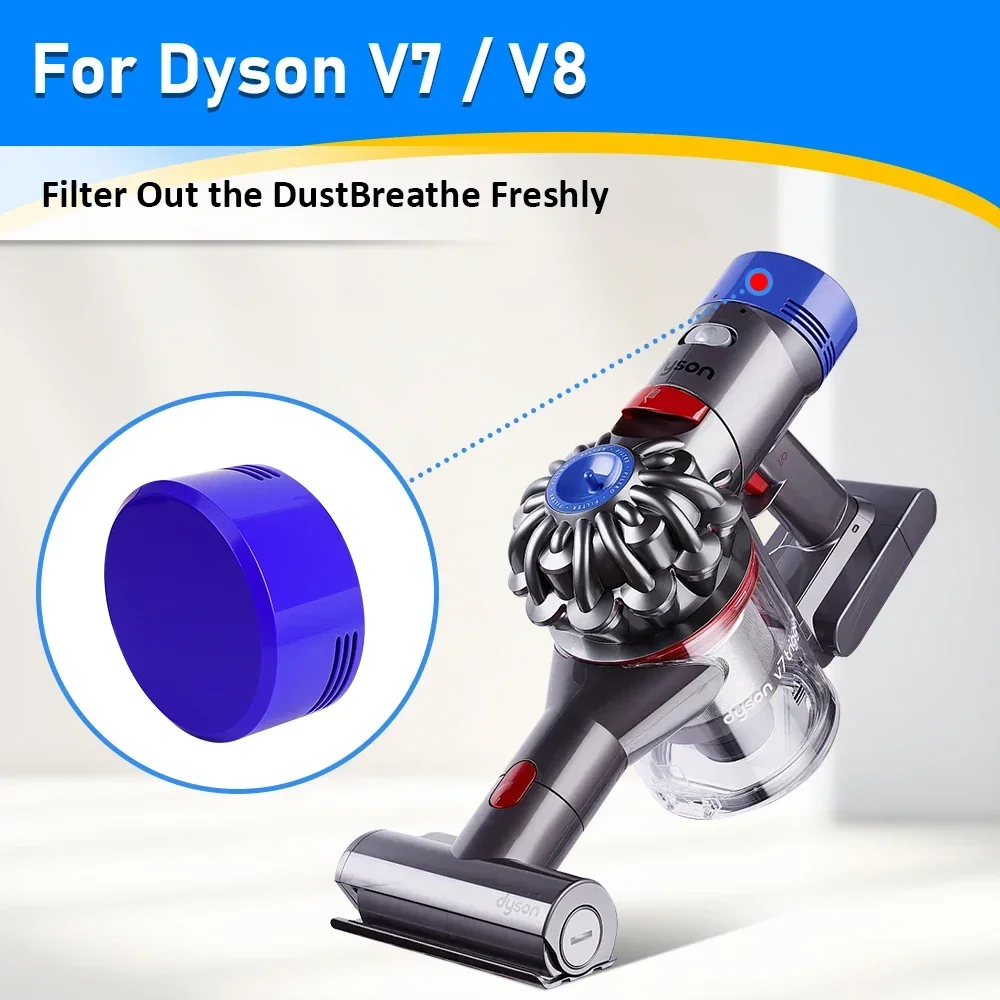 ชุดเปลี่ยนไส้กรองก่อนและหลังสำหรับเครื่องดูดฝุ่นไร้สาย Dyson V7 V8 ไส้กรองก่อน และชุดอุปกรณ์เสริมไส้กรองหลังแบบ HEPA
