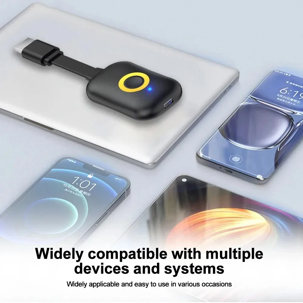 4K HDMI Adapter 2.4G/5G Dual Band Wireless WiFi Same Screen Devices TV Dongle Receiver TV Stick for For Android IOS to TV