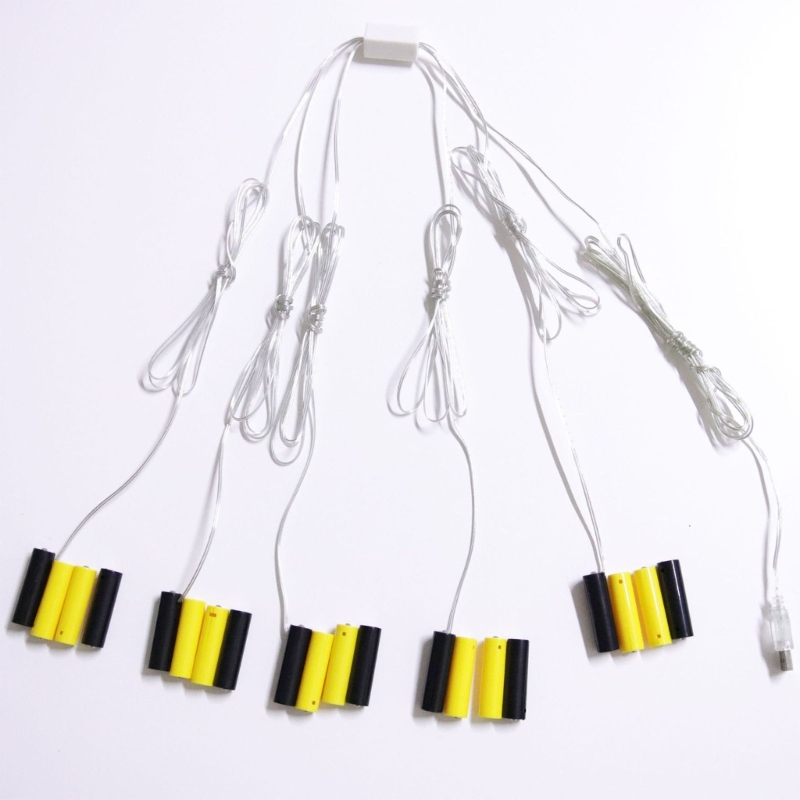 Адаптер питания Уничтожители батареек типа АА устраняют нужны часто замены батареек на рождественские елки