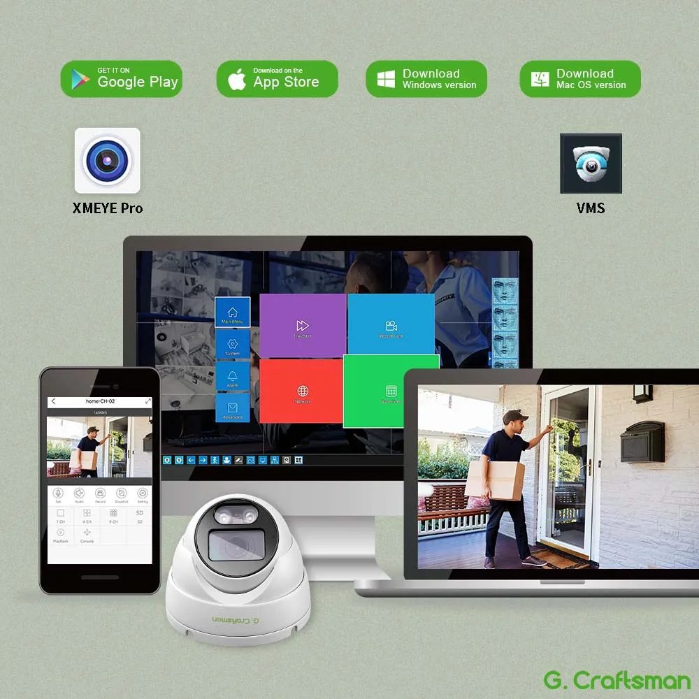 XMeye X 6 MP, 2,8 mm, 20 FPS, Innenbereich, POE, Weitwinkel, Audio, Infrarot, Videoüberwachungssicherheit