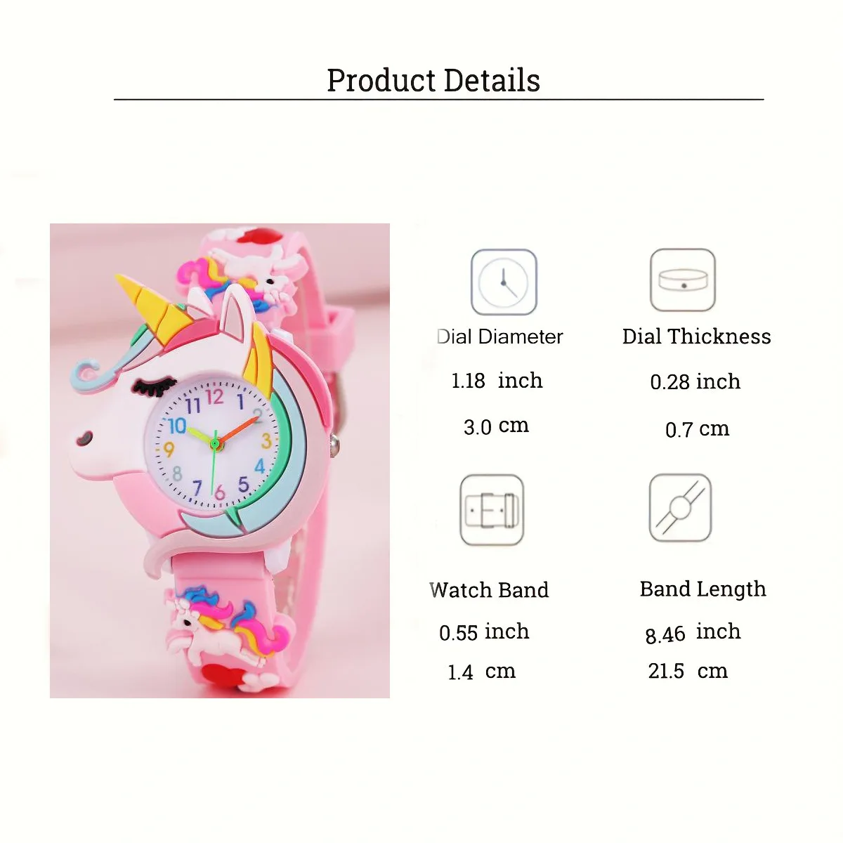 ใหม่แฟชั่น 3D Casual การ์ตูนเด็กนาฬิกาซิลิโคน Love Unicorn นาฬิกา Saturn Rainbow Meteor นาฬิกาข้อมือควอตซ์ Relogio