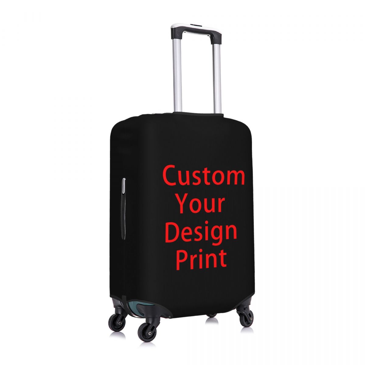 Personalize seu design capa de bagagem de viagem elástica logotipo personalizado impresso mala capa protetor ajuste 18-32 Polegada