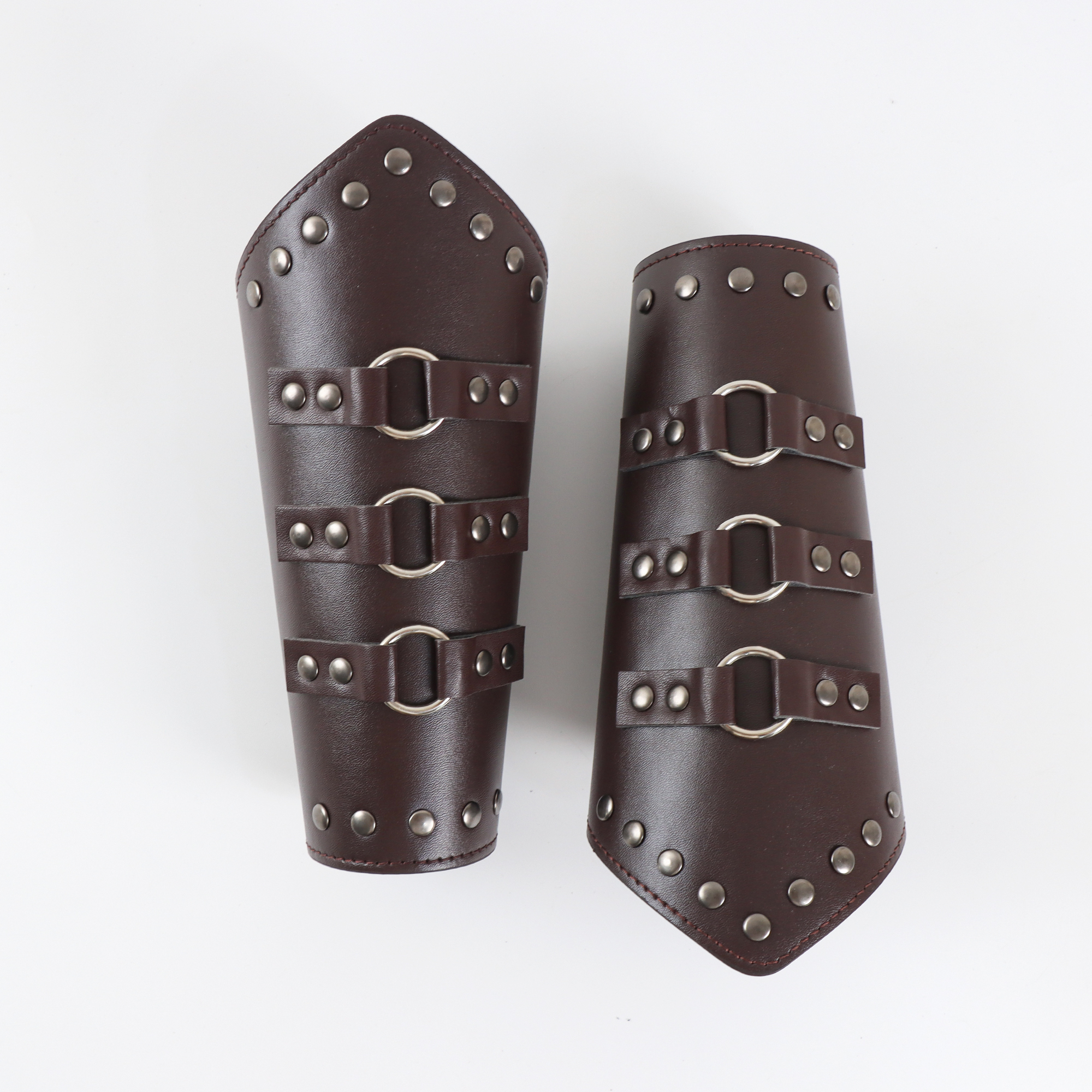 Medieval Men Cosplay Arm Warmers Lace-up Vintage Pirate Knight Gauntlet Wristband Bracer Adjustable Accessories