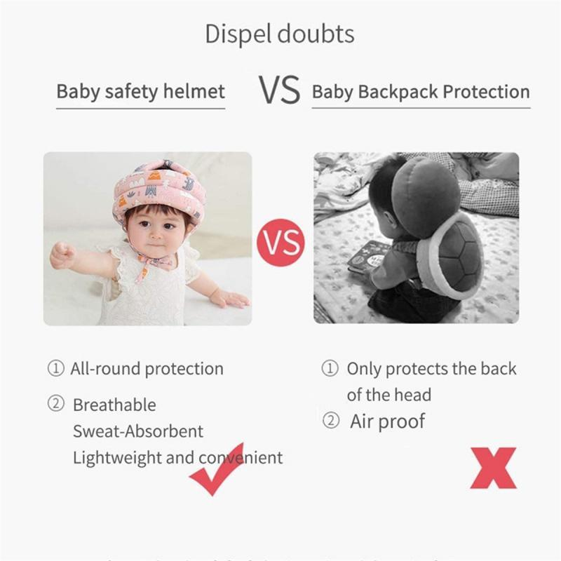 Protection de tête de bébé, sécurité souple réglable, casque de sécurité pour la marche, protège-chef 360 ° Protection