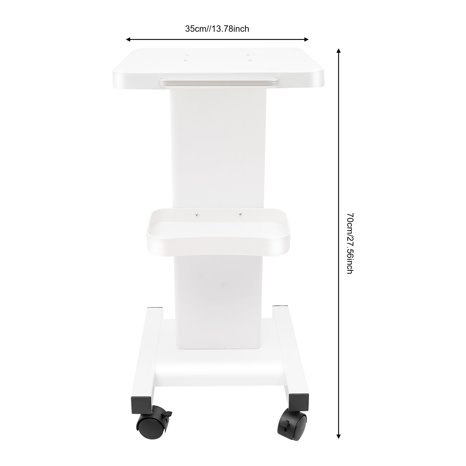 SPA Beauty Storage Schoonheidssalon Stand Rolling Trolley Cart Apparatuur Machinehouder Organizer 3-laags met duwhandvat