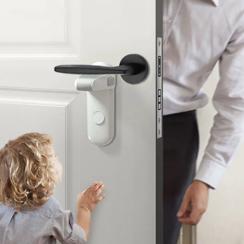 An Toàn Trẻ Em Tay Nắm Cửa Ổ Khóa Bảo Vệ Bé Tay Nắm Cửa Ổ Khóa Thú Cưng Phòng Cửa Tay Cầm Ổ Khóa Dễ Dàng Lắp Đặt Và Sử Dụng băng Keo 3M VHB Keo