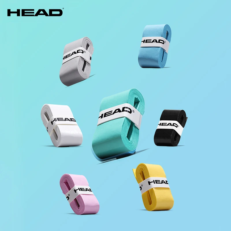 12PCS HEAD Overgrips Sweatband Tennis Racket Hand Rubber Anti-slip Rubber Racket Handle Strap Sweat Absorbent and Wear Resistant