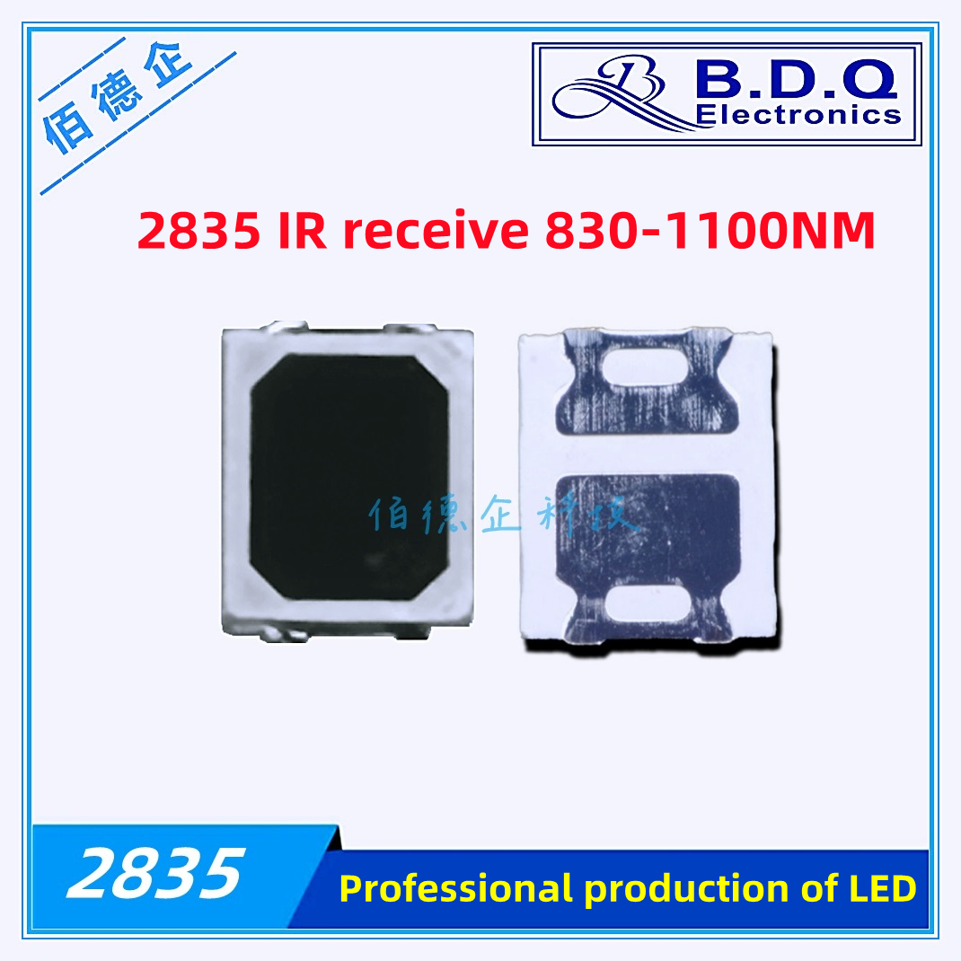 100 pces 2835 cabeça de bola 15 ° 30 ° 60 ° 90 ° graus 3036 ir 850nm 940nm 0.1w 0.2w 0.5w smd led