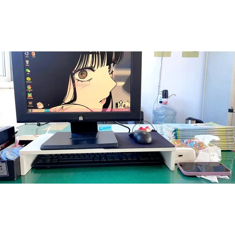 Monitor Riser Stand - ขาตั้งแล็ปท็อปตามหลักสรีรศาสตร์โต๊ะออแกไนเซอร์ที่เก็บคีย์บอร์ด