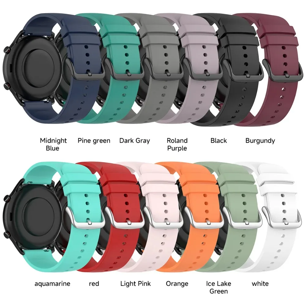 Silikonarmband für Samsung Galaxy Watch 7/6/5/4 40/44/47MM 20/22mm SmartWatch Armband für Huawei Watch GT 2/2e/3/pro Uhrenarmbänder