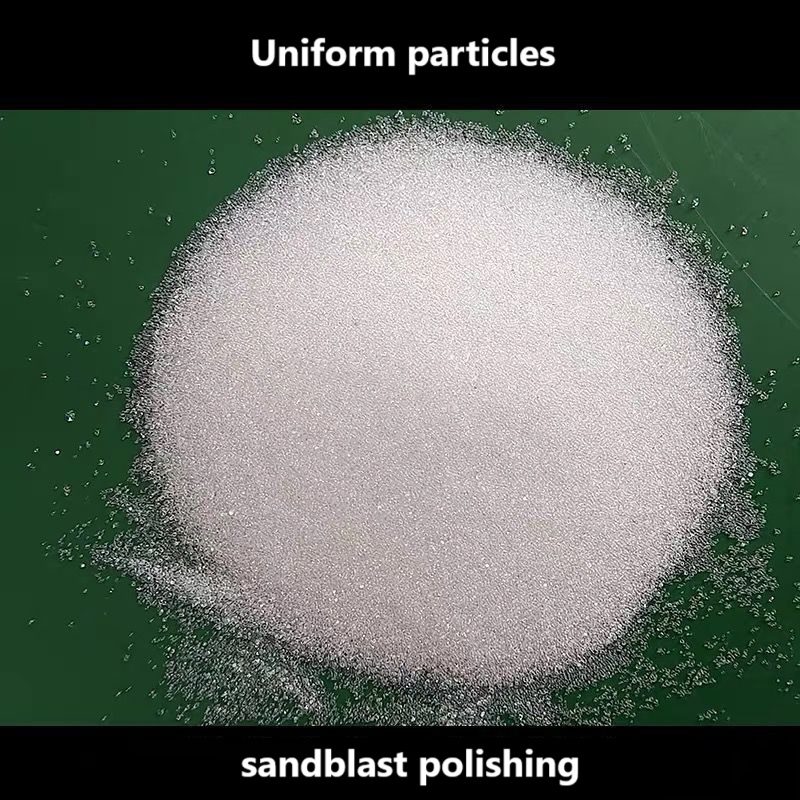 transparent glass beads sandblast polishing Grinding abrasive