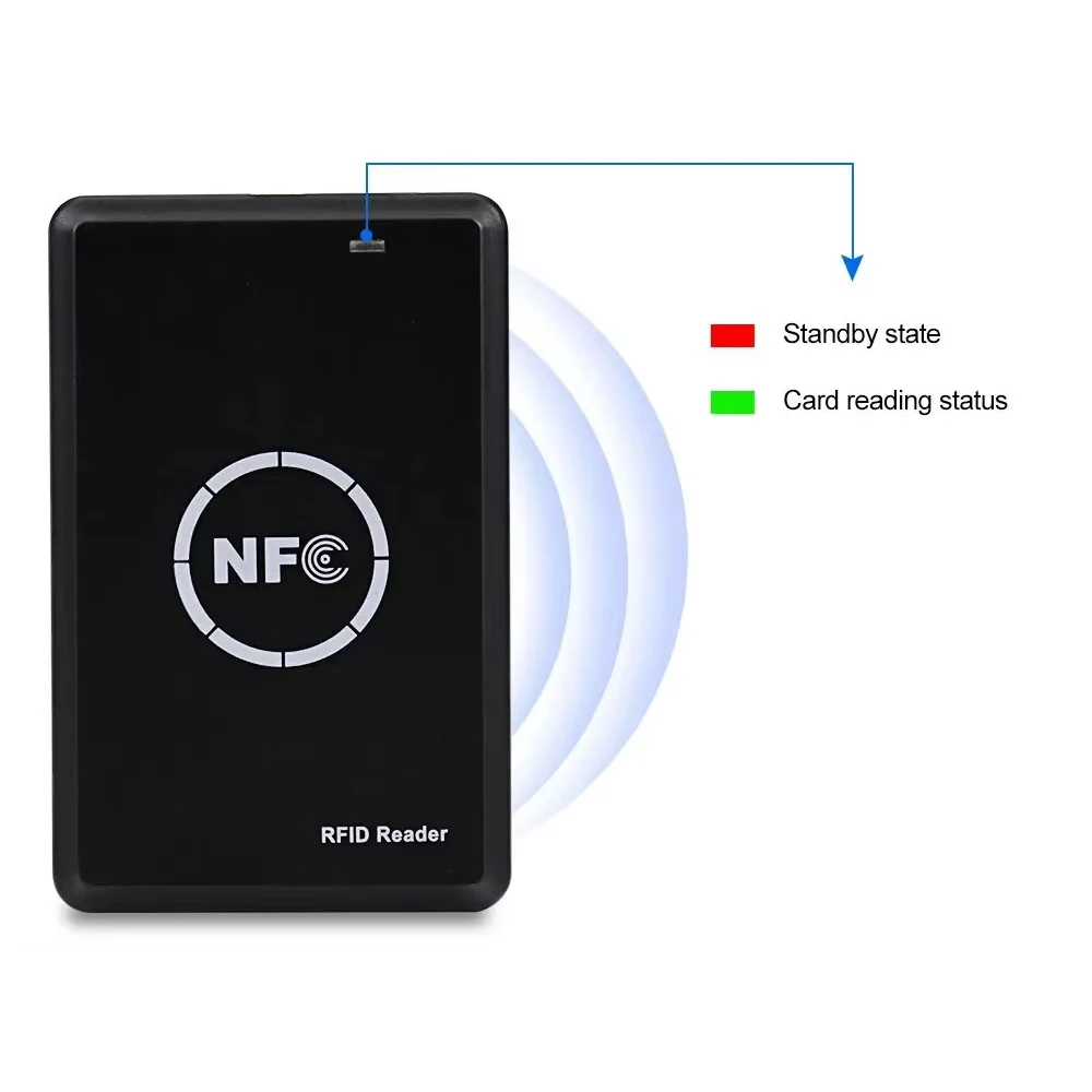 RFID Card Reader Copier Duplicator Key Fob NFC Smart Card Reader Writer 13.56MHz Encrypted Programmer UID Smart Keyfobs