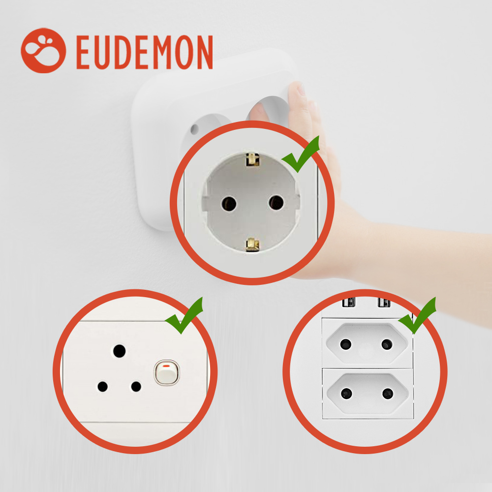 EUDEMON 20 Chiếc Chile/Brasil EU Ổ Cắm Điện Đa Năng, Ổ Cắm Bảo Vệ Có Chống Điện Cho Bé An Toàn Bảo Vệ