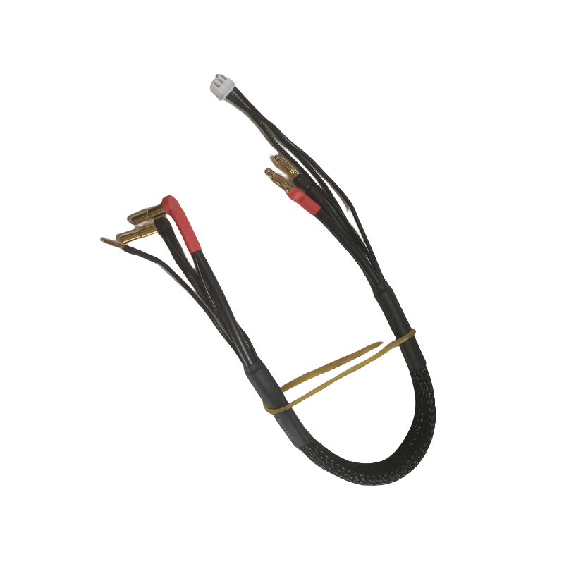 Cable de carga de alta corriente 2S con conector tipo bala sólido de 4 mm y 5 mm 10/12/14 awg 610 mm