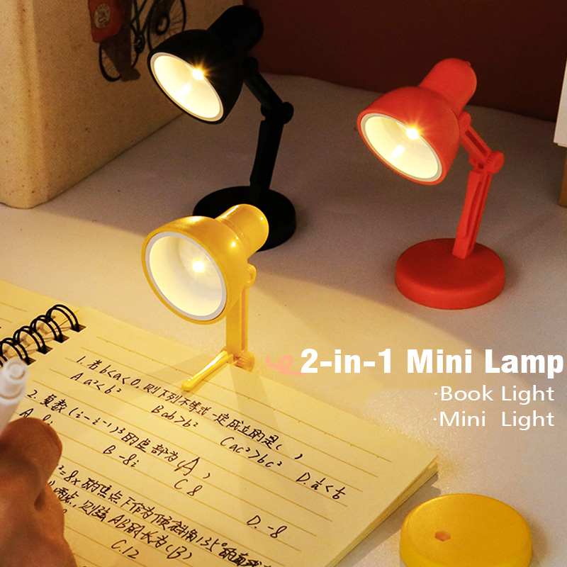 Mini Buch Licht Mit Clip LED Tisch Lampe Faltbare Nacht Hause Zimmer Computer Nacht Lichter Auge Reise Buch Licht Haushaltsgerät
