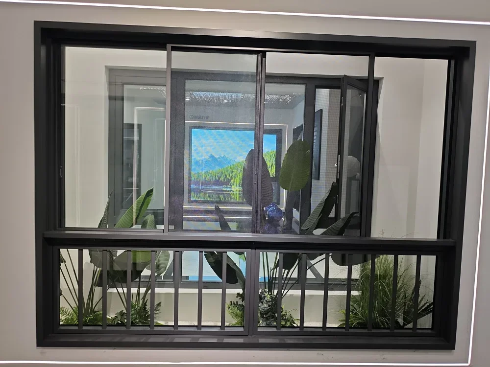 DN Aluminium Sliding Window 2.0mm Thermal Break Structure Slide Window Smoothly Metal Frame Soundproof Window for House