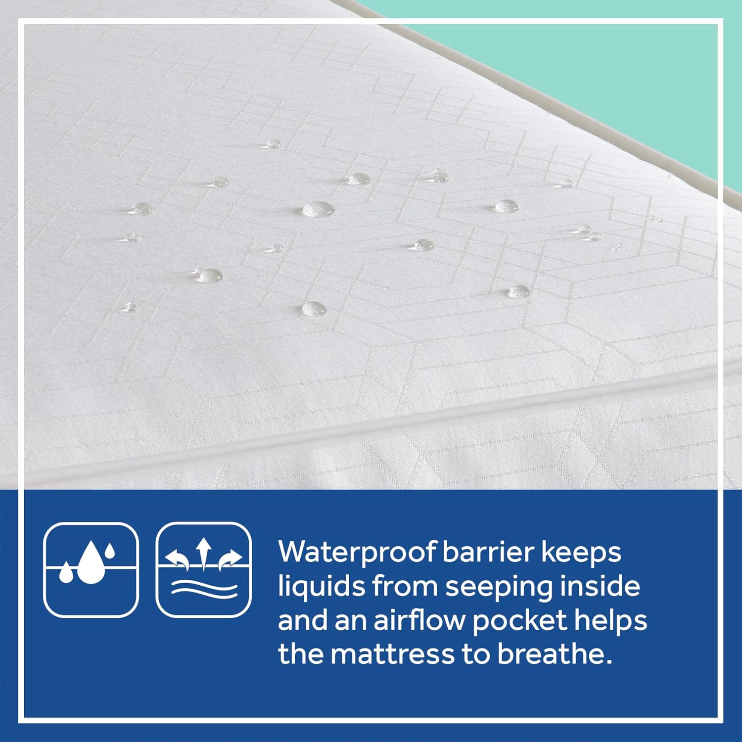 Posturepedic Grace Hybrid Breathable 2 Stage Waterproof Crib Mattress plus Toddler Bed Fit, Non Toxic, Hypoallergenic,