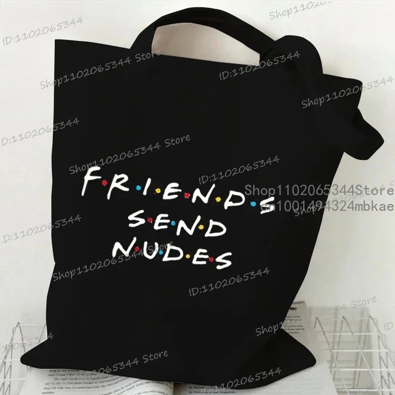 HOW YOU DOING bolso de mano gráfico para mujeres amigos programa de televisión bolsos de lona moda mujer bolso de hombro amigos programa de televisión bolso para niñas