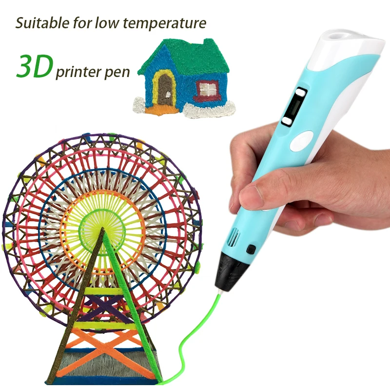 Caneta 3d para crianças, caneta de desenho com impressão 3d, conjunto engraçado diy para crianças, aniversário, natal, presente criativo com filamento pla
