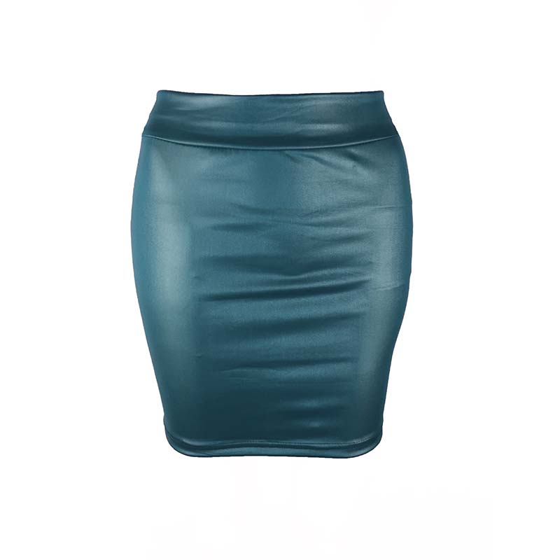 Zwart Slanke Imitatieleer Potlood Minirok Hoge Taille Sexy Mode Koreaanse Korte Rokken Vrouwen Groothandel Zomer Zoet