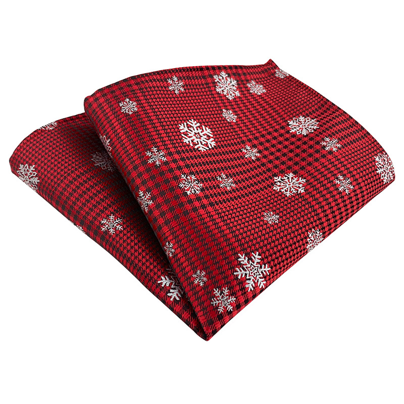 カシューフラワーポリエステルハンカチ、高度な感触のエレガントなハンカチ、最高の男性パーティー花婿付け添人、結婚式のポケットスクエア、25cm