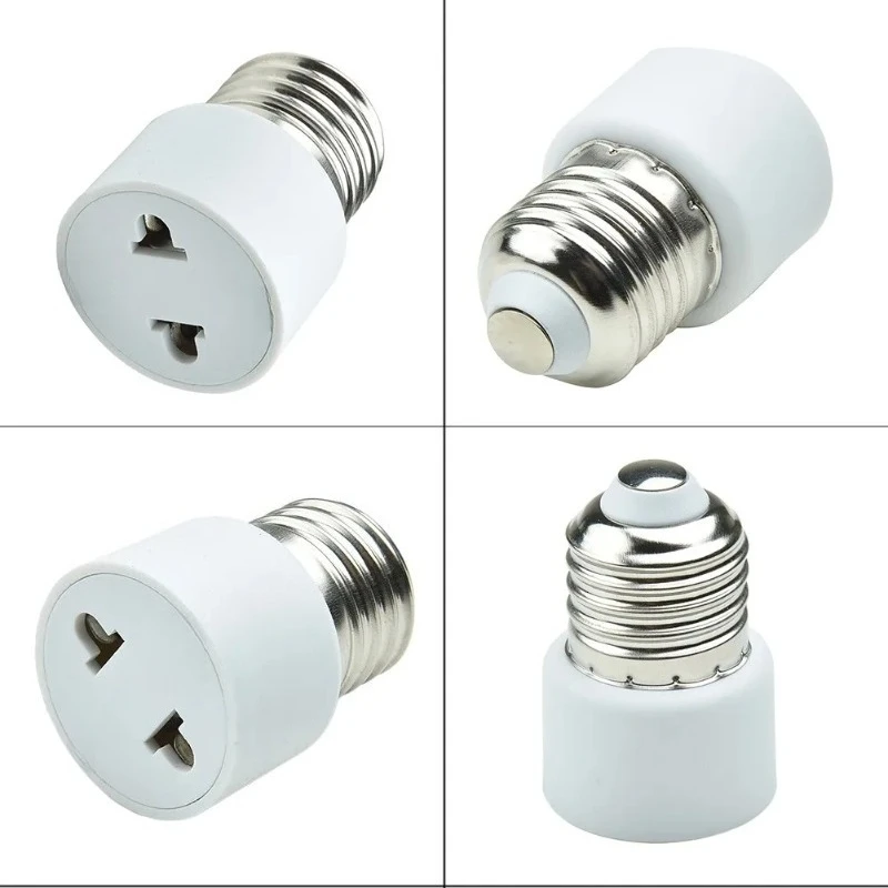 Vendita calda Pratico bianco E27 Portalampada Portalampada Base lampadina Adattatore Portalampada US /EU