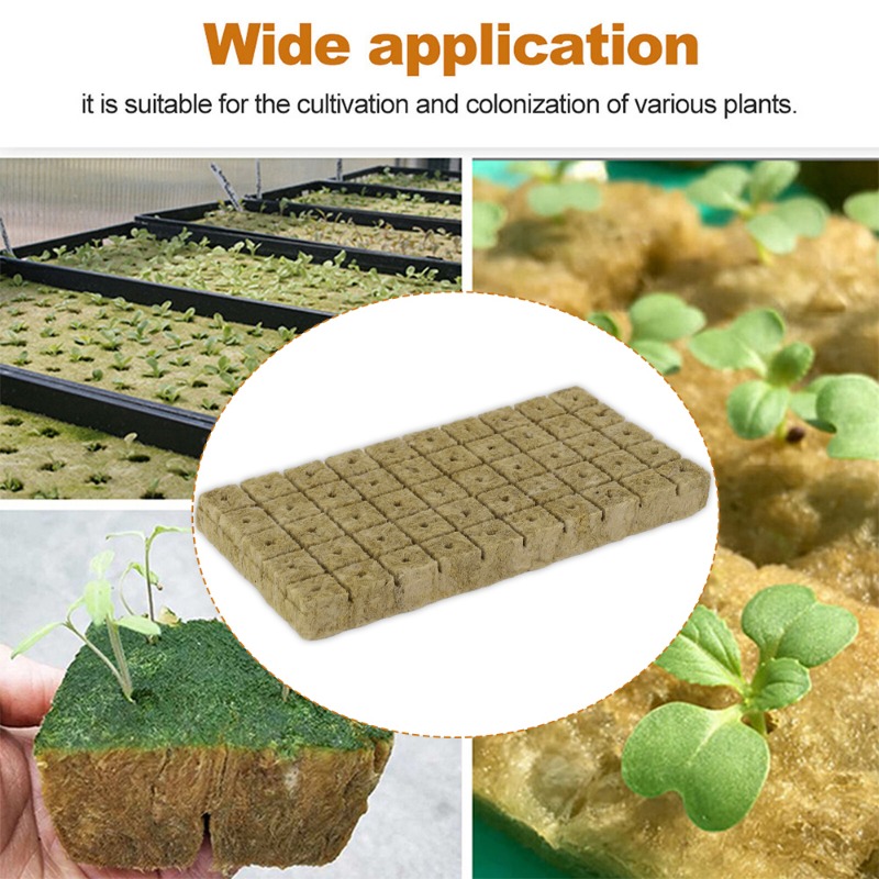 Rock Wool Starter Plugs Rock Wool Grow Cubes Seed Starters Planting Cubes Hydroponics Cuttings Plant Propagation Grow Cubes