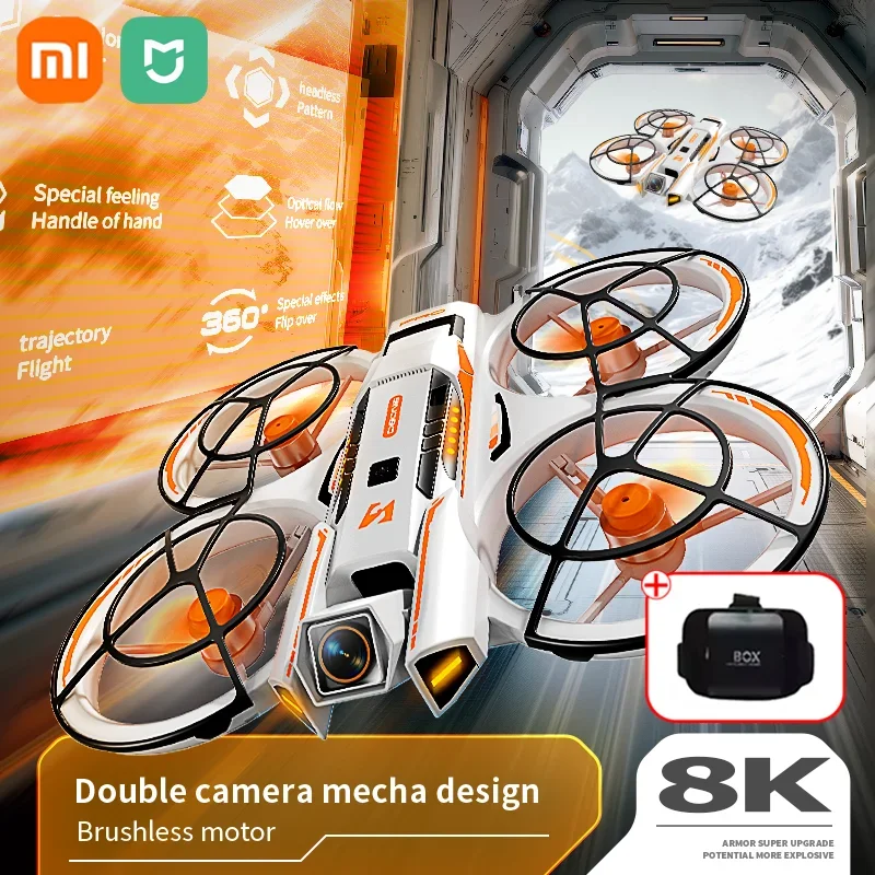 Xiaomi a21 pro vr drone 8k profissional aérea hd câmera dupla inteligente evitar obstáculos sem escova de energia dobrável fpv uav