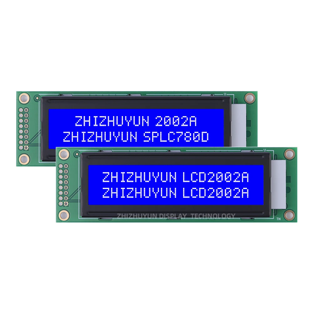 Source Factory 2002A Character Dot Matrix Screen Grey Film Blue Font 20X2 Controller SPLC780D Stable Supply Of Goods LCD Screen