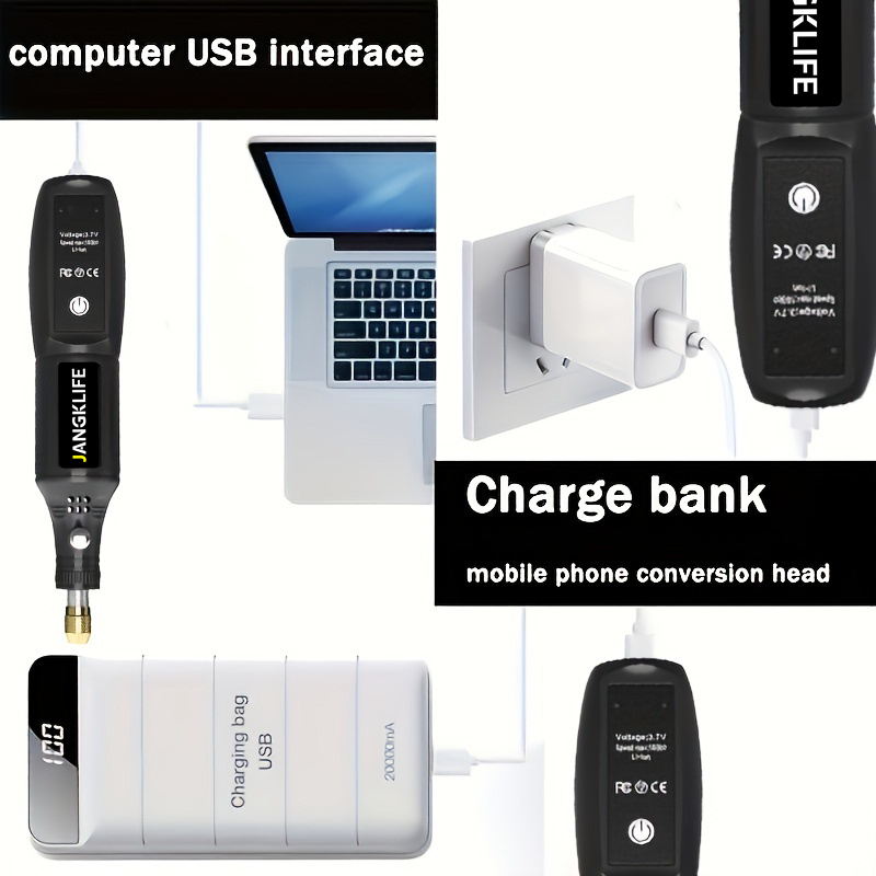 USB Cordless Rotary Tool Kit Holzbearbeitung Gravur Stift DIY Für Schmuck Metall Glas Mini Drahtlose Bohrer USB Cordless Rotary Werkzeug