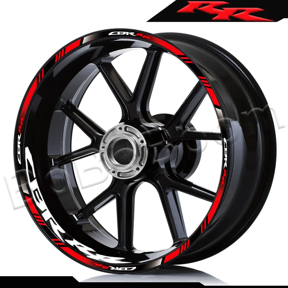 Dành Cho Xe Honda CBR1000RR CBR600RR Cbr400rr Phản Quang Xe Máy Bánh Xe Dán 17 Inch Viền Decal Sọc Băng Phụ Kiện Chống Thấm Nước