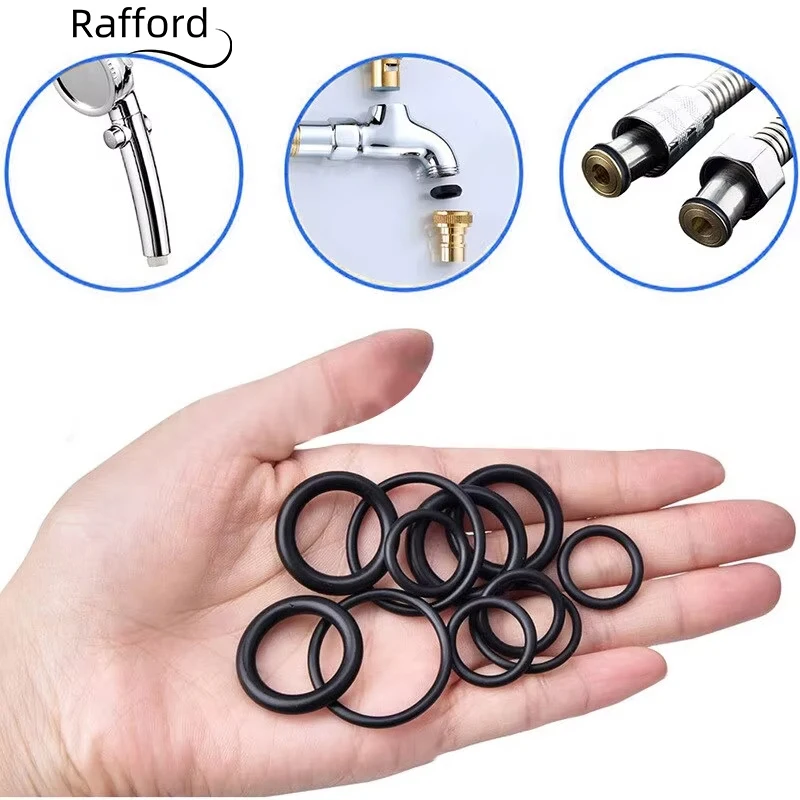 200 pçs borracha o-ring encaixotado para torneira mangueira conector válvula de vedação à prova de água máquina à prova de óleo arruela combinação conjunto acessórios
