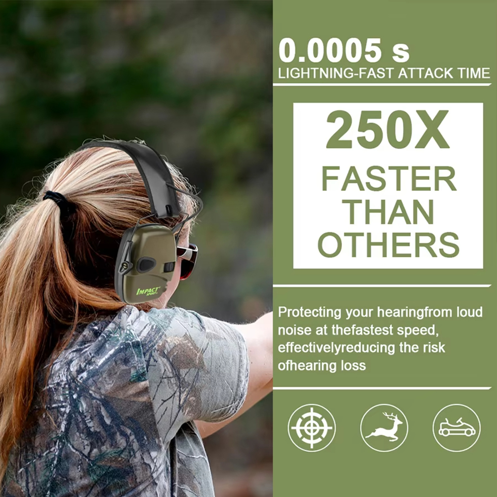 1pc tiro eletrônico earmuffs impacto tático amplificação de som fone de ouvido proteção de ouvido anti-ruído earmuffs esportes ao ar livre