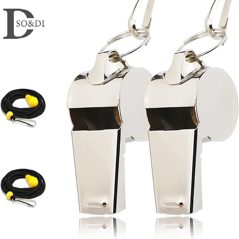 Metal Whistle Referee Sport Rugby Stainless Steel Whistles Soccer Football Basketball Party Training School Cheerleading Tools