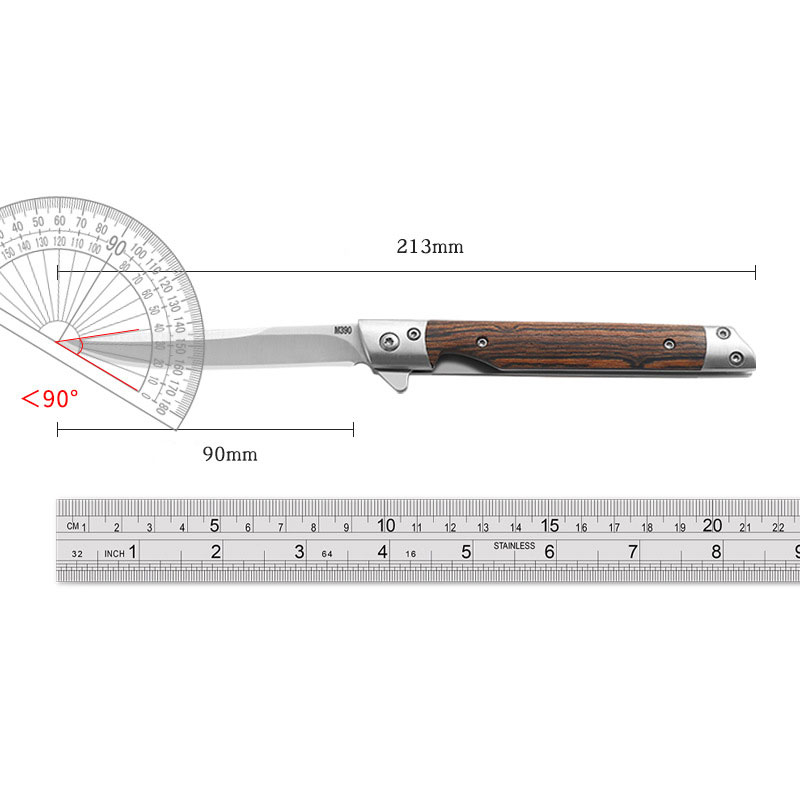 Damascus Patroon Zakmes Multifunctioneel Outdoor Camping Snel Open Zakmes Roestvrijstalen Zakmes