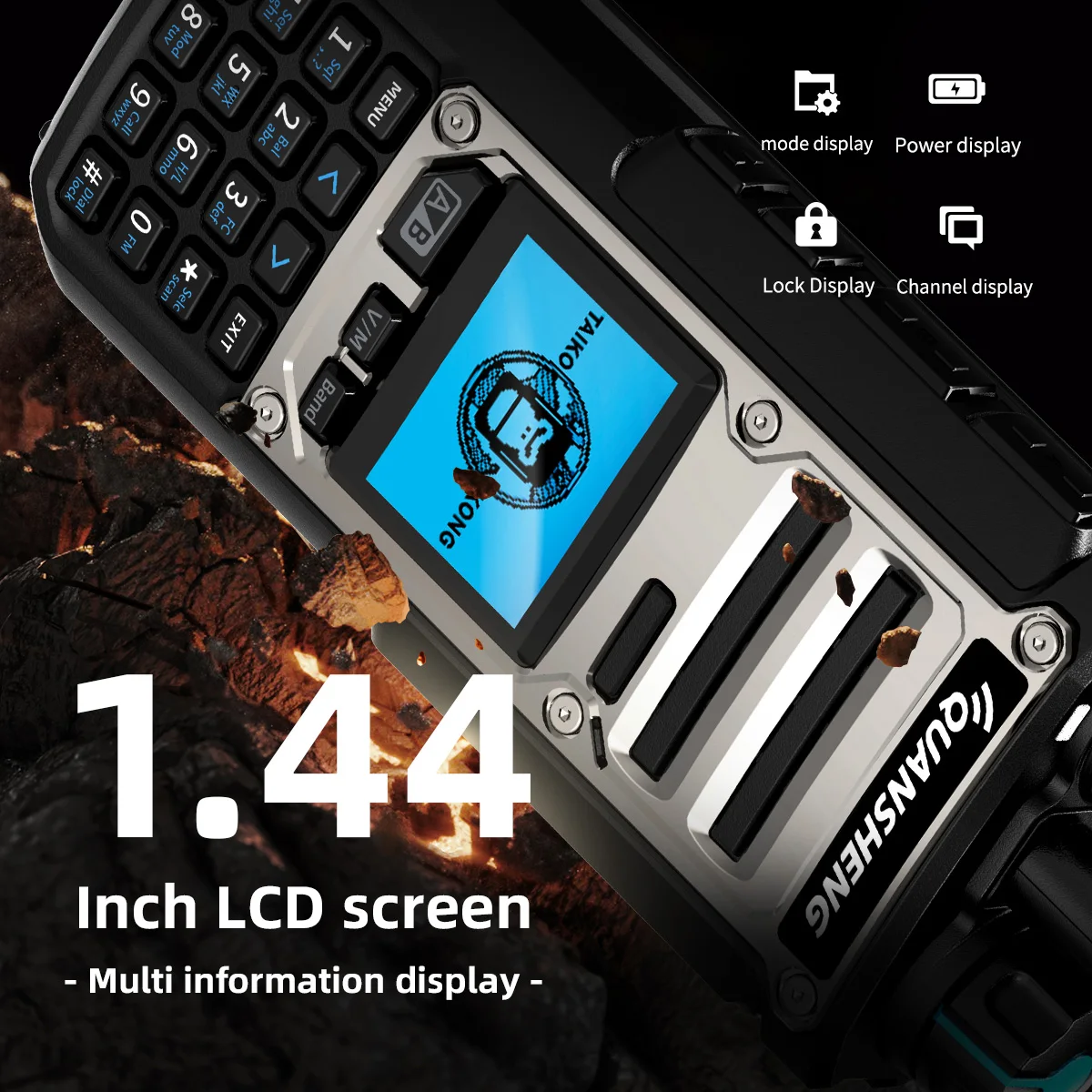 ​ Quansheng TK-11(8) 10W VHF/UHF dual-band radio 999CH CTCSS/DCS IP55 2500mAh Type-C NOAA weeralarm CE