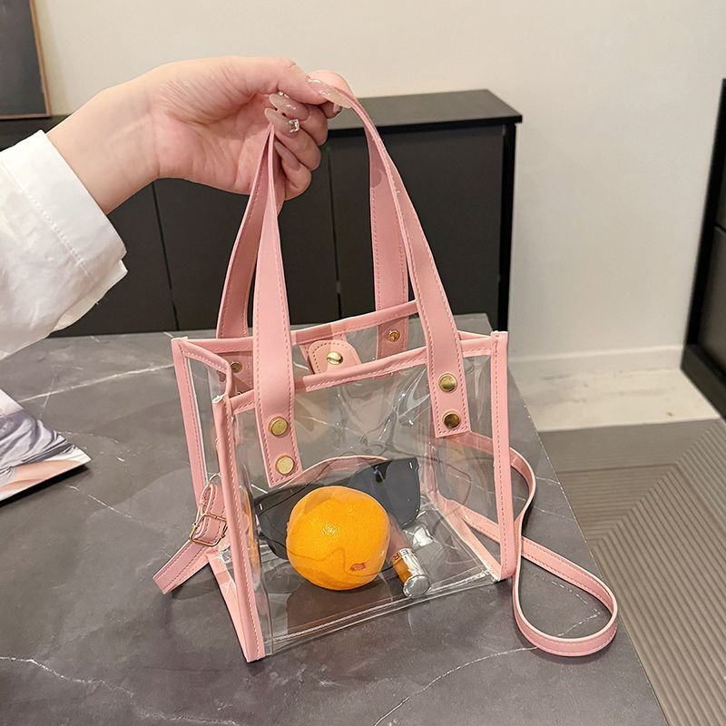 Saco de geléia impermeável de emenda doce popular transparente do PVC do verão, bolsa feminina exclusiva