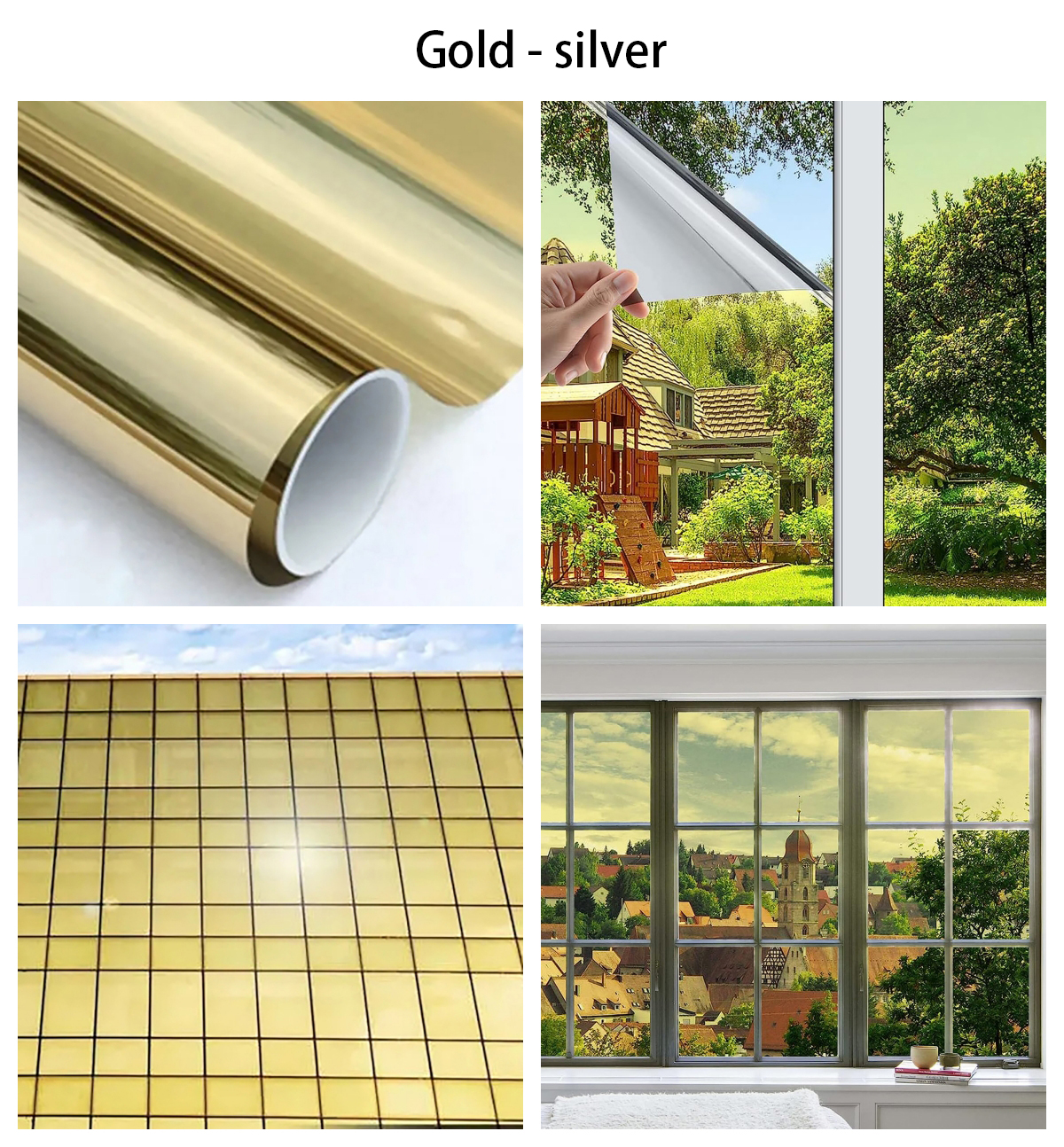 Clearance_Privacy ฟิล์มหน้าต่าง Self กาวฟิล์มป้องกันแสงแดด Anti-UV One Way ฉนวนกันความร้อนสติกเกอร์กระจกสําหรับโฮมออฟฟิศ D