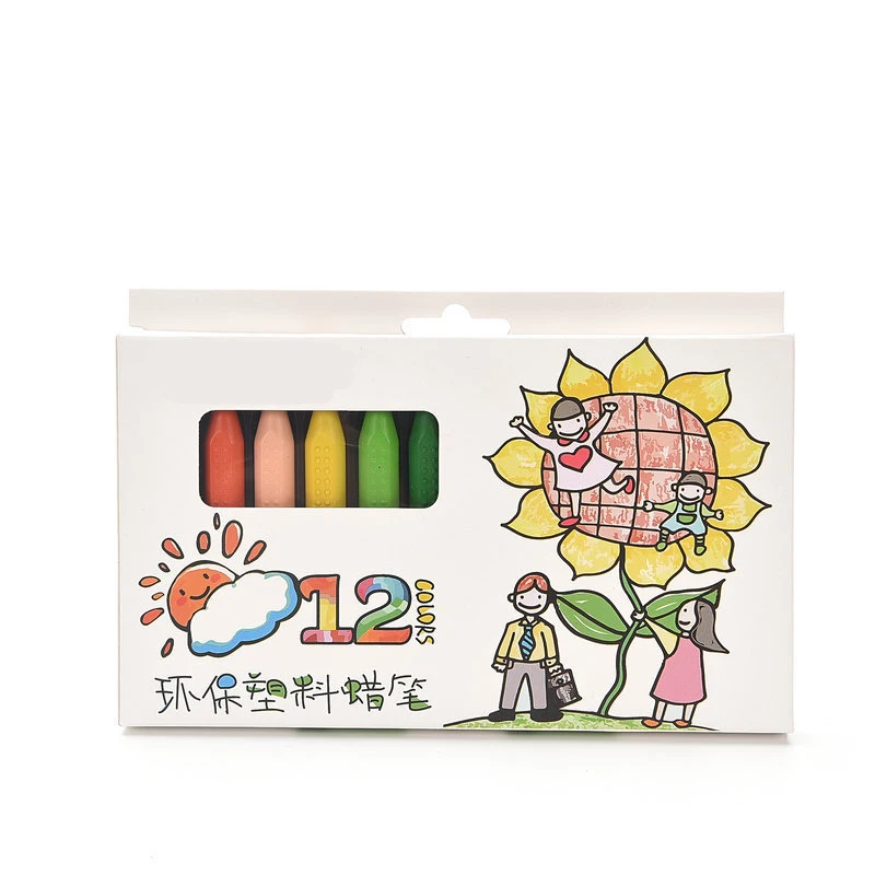 12 สีและ 24 สีดินสอสีสามเหลี่ยมเด็กวาดและ Doodling สีล้างดินสอสี Crayon เครื่องเขียน