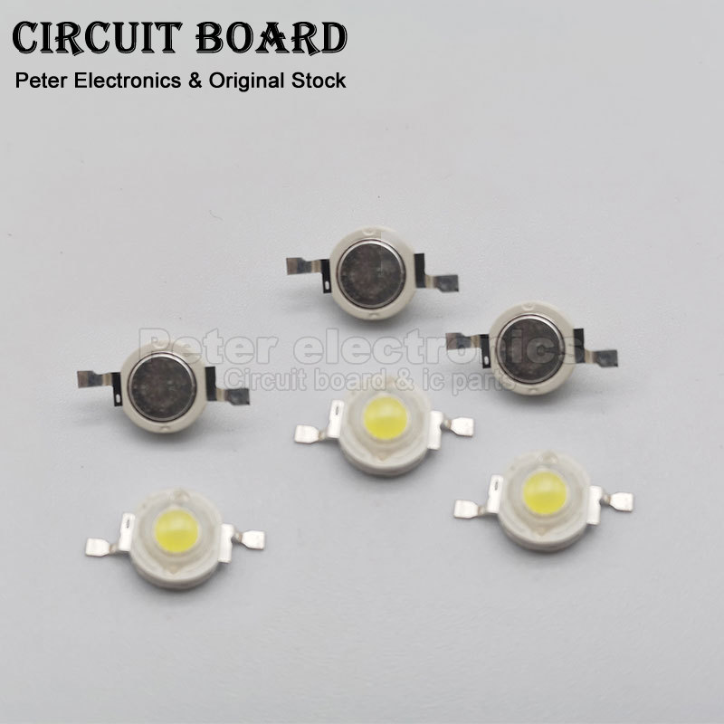 10 Stuks 1W High Power Led Chip Lamp Smd Cob Diodes Warm Koud Wit Rood Groen Blauw Geel 440 660nm Kweek Licht Kralen