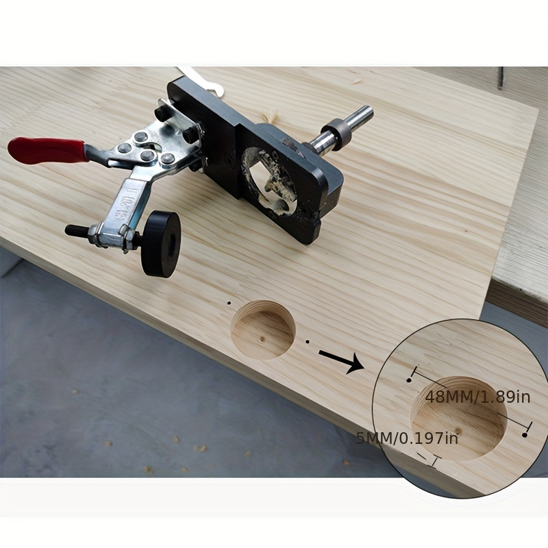 Woodworking 35mm Hole Opener Hinge Opener Door Cabinets Hinge Locator Wood Work Hole Drilling Guide Locator
