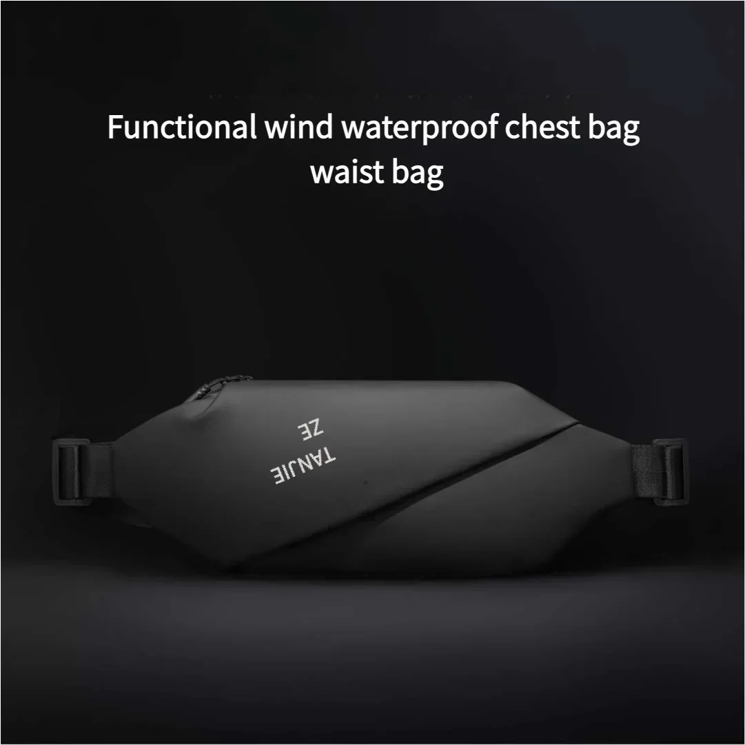 Hautfreundliche, verschleißfeste, minimalistisches Design, funktionelle winddichte Brusttasche/Hüfttasche