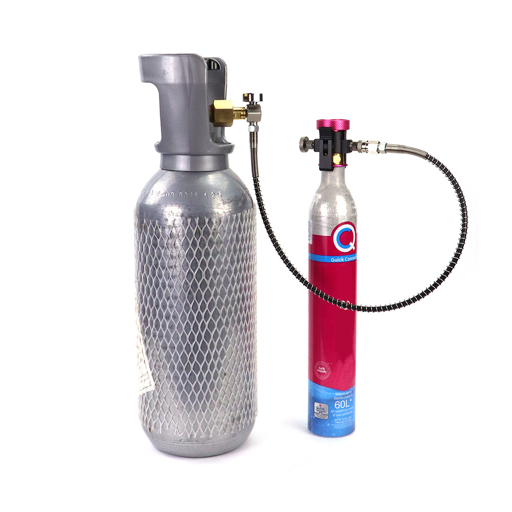 소다 퀵 커넥트 핑크 Co2 실린더 리필 어댑터 필링 스테이션 Fit Soda @ stream Terra DUO Art Cylinder