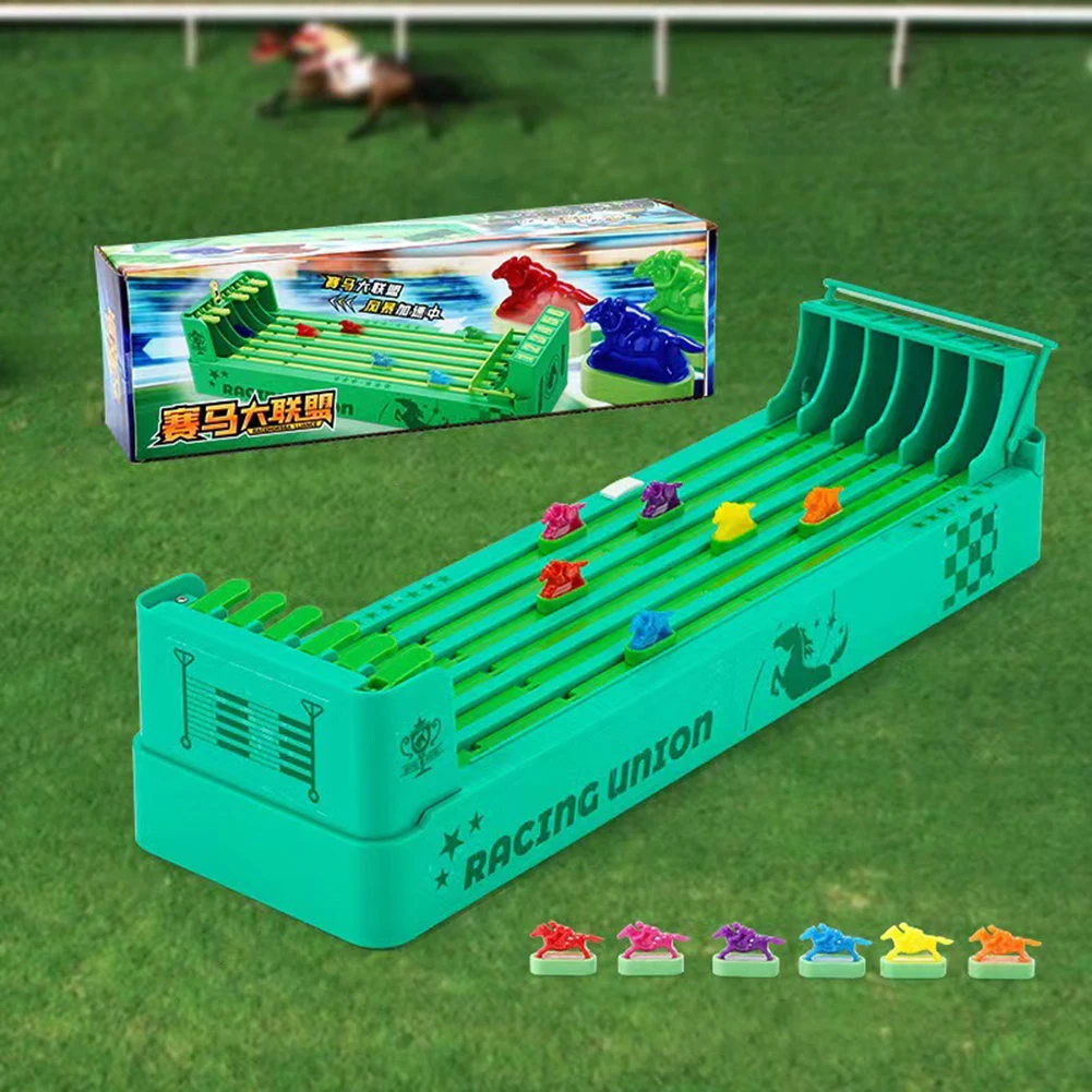 Clássico jogo de corrida de cavalos alimentado por bateria jogo de tabuleiro de corrida de cavalos jogo de mesa para família crianças adultos amigos interação