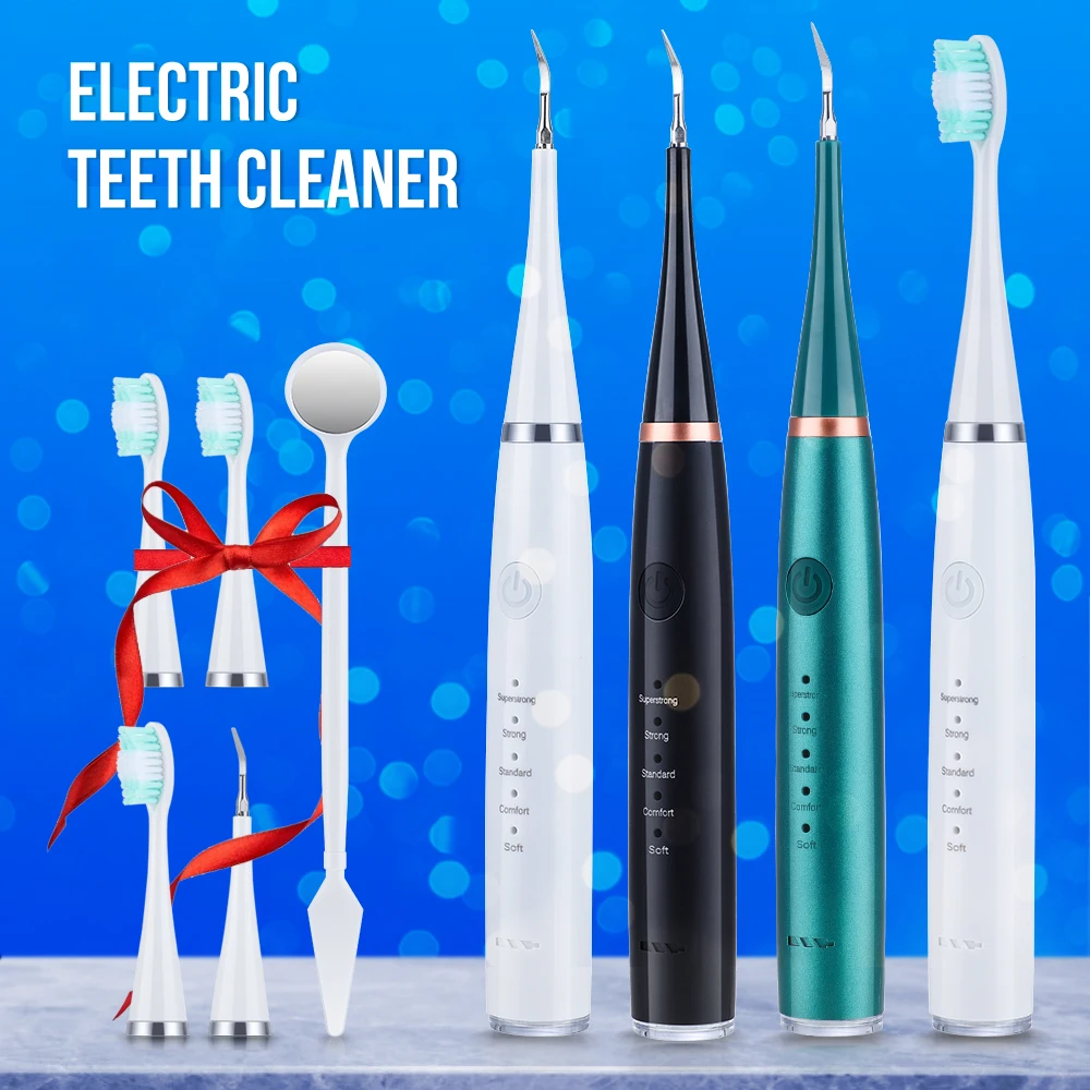 Elektrische Ultrasone Tandheelkundige Reiniger Tanden Calculus Tabak Vlek Tandsteen Remover Tanden Reinigingsset Verbeteren Tand Geel Mondverzorging