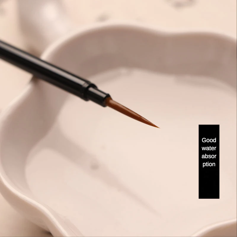 Tinh Tế Màu Sắc 3 Món Nylon Bền Thanh Thép Móng Tay Nghệ Thuật Móc Nét Bút Màu Nước Gouache Tranh Sơn Dầu Acrylic móng Tay Nghệ Thuật Bàn Chải