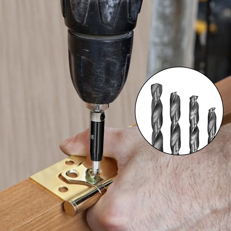 8pcs 4PCs Self Centering Hinge Drill Bits Woodworking Door Window Hinge Drill Bit Positioning Hole Opener